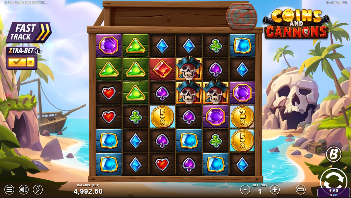 coins and canons slot base game by slotmill