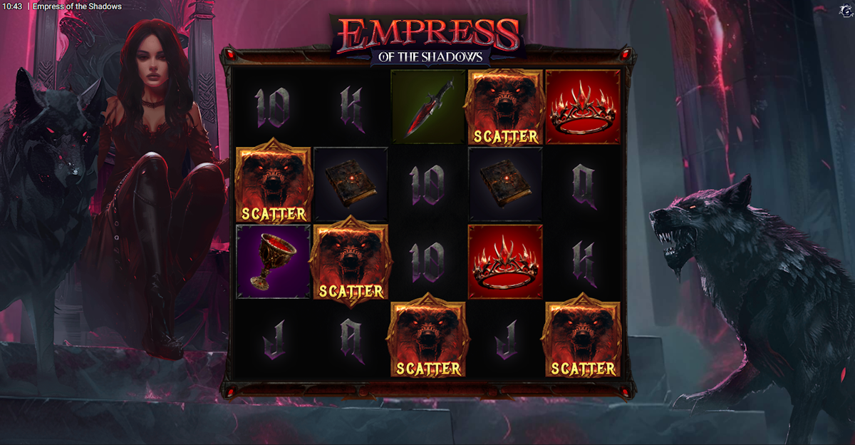 empress of the shadows slot base game by bullshark games