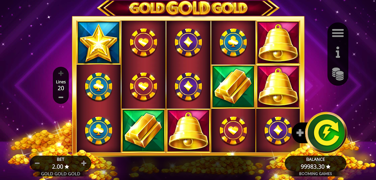 gold gold gold 5000 slot base game by booming games
