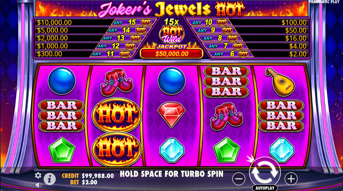 Pragmatic Play brings the heat with Joker’s Jewels Hot slot