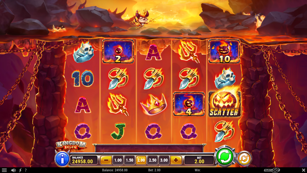 kingdom below slot base game by play'n go