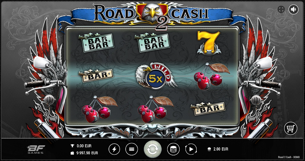 road 2 cash slot base game by bf games
