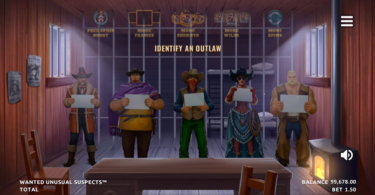 wanted unusual suspects slot identify an outlaw feature by northern lights gaming