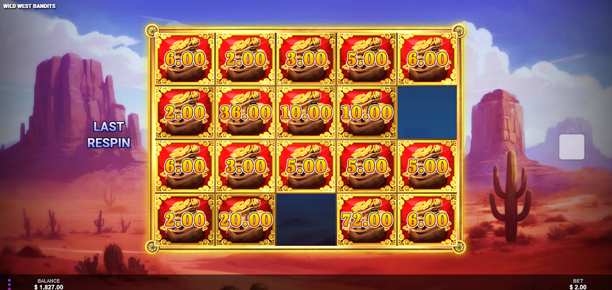 wild west bandits slot bonus game by wizard games