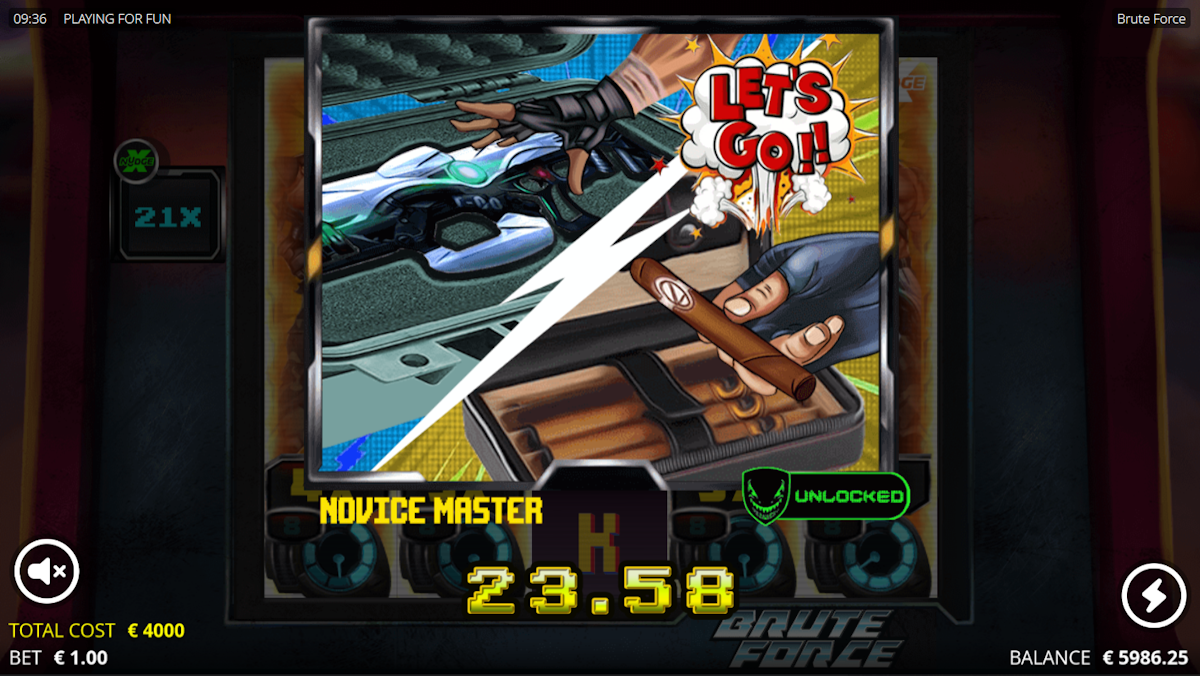 brute force slot bonus feature graphic by nolimit city