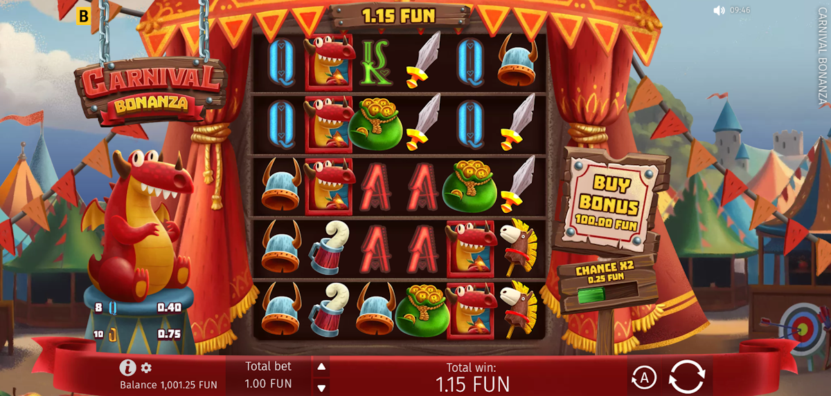 carnival bonanza slot base game by bgaming