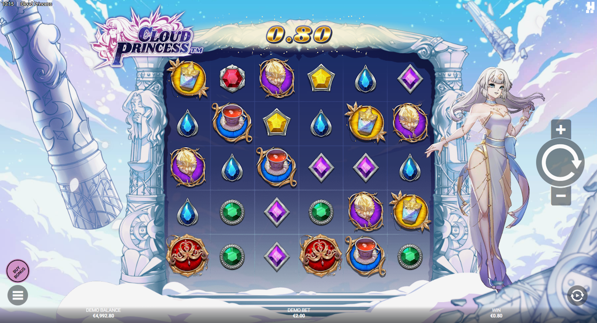 cloud princess slot base game by hacksaw gaming