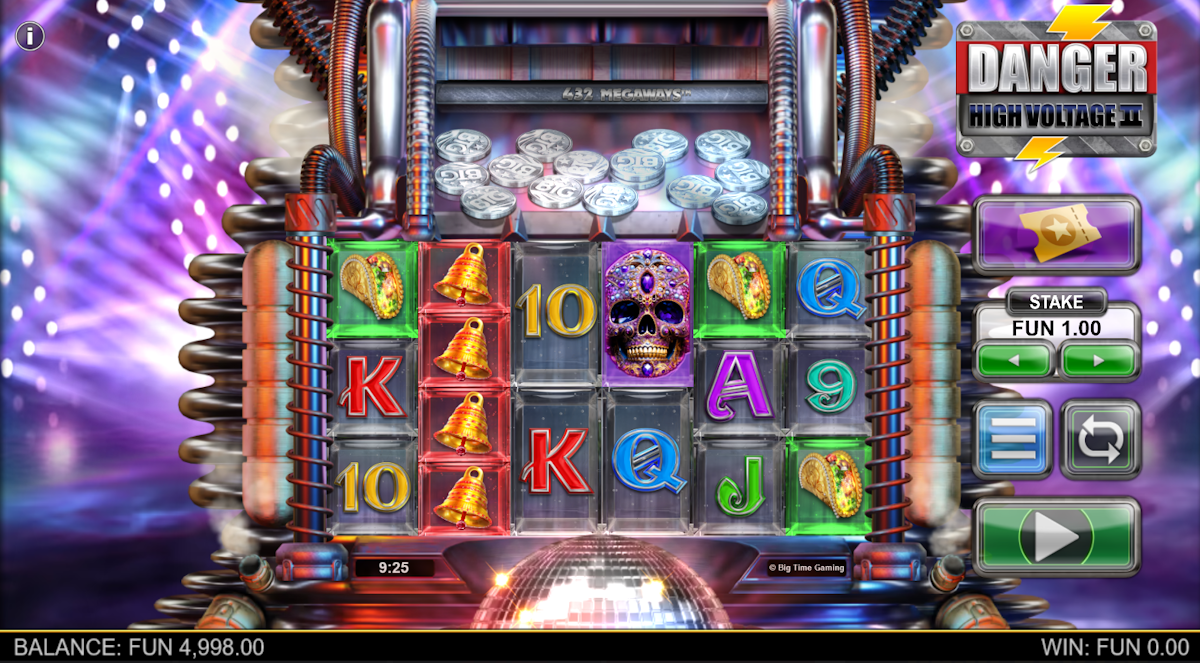danger high voltage 2 slot base game by big time gaming