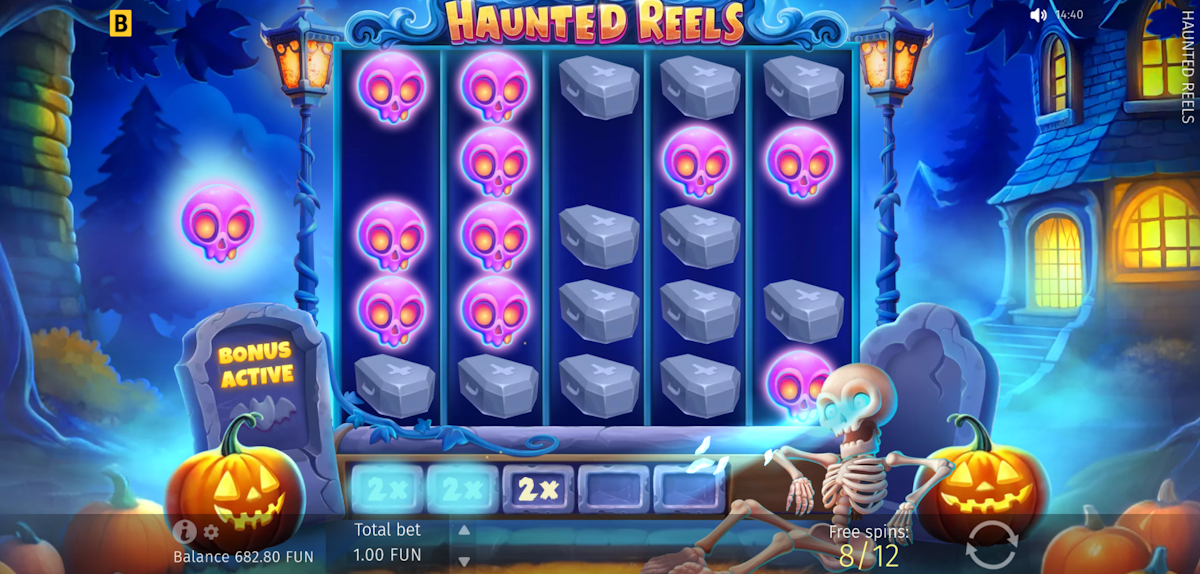 haunted reels slot bonus feature by bgaming