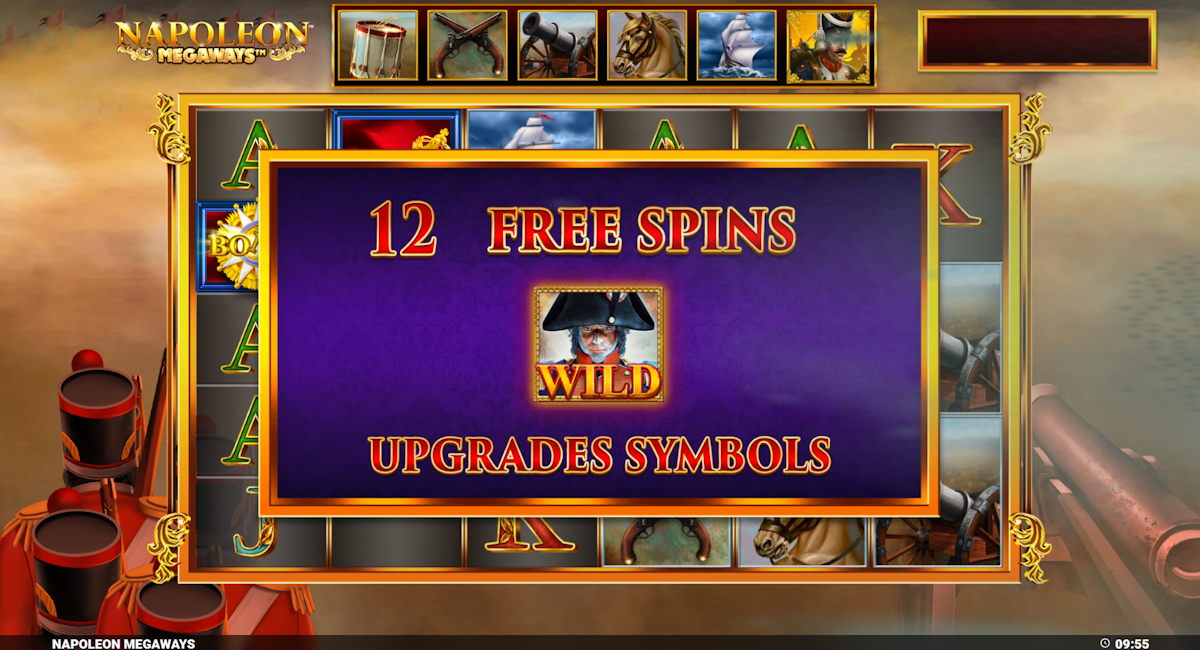napoleon megaways slot free spins award by blueprint gaming