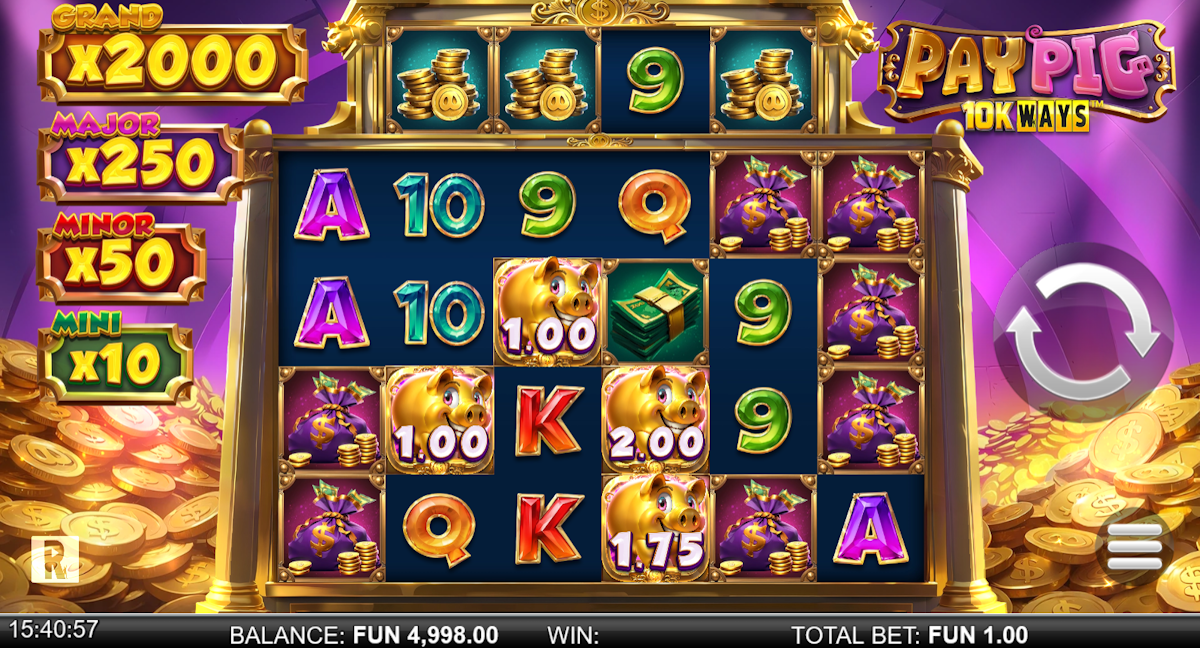 pay pig 10k wins slot base game by reel play