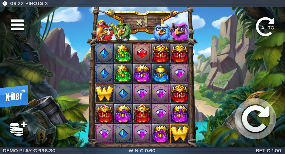 pirots x slot base game by elk studios