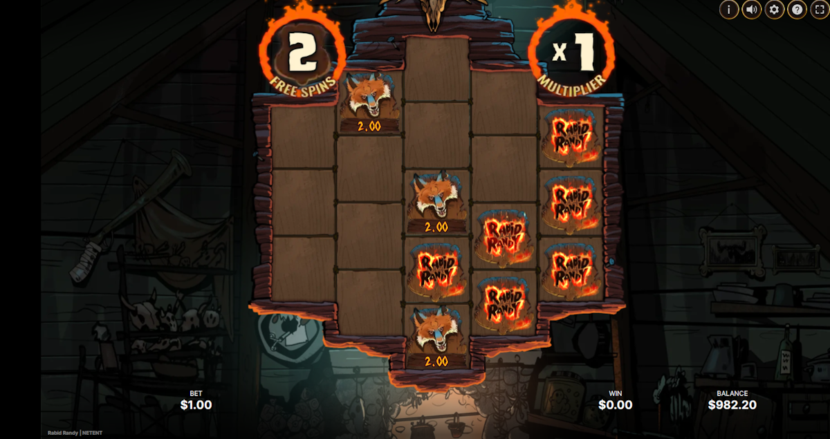 rabid randy slot free spins feature by netent