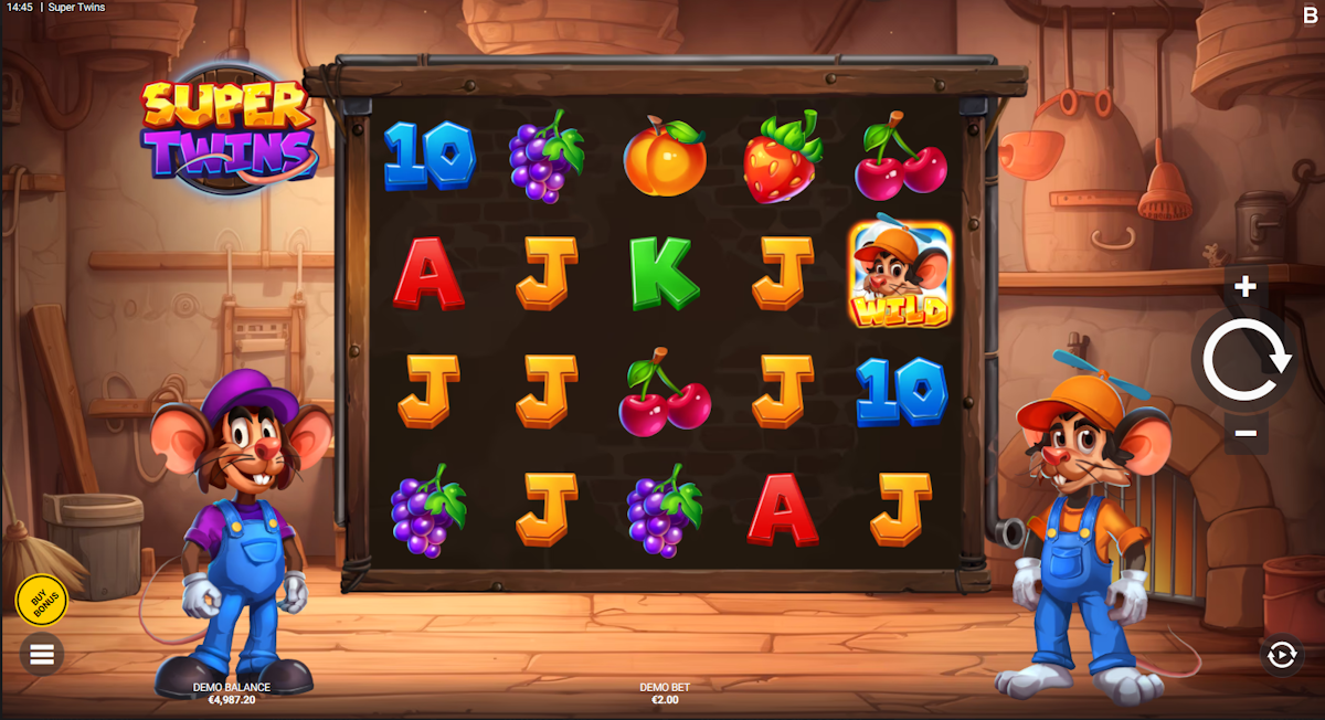 super twins slot base game by backseat gaming