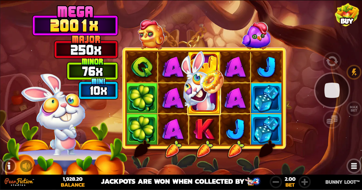 bunny loot slot base game by pear fiction studios