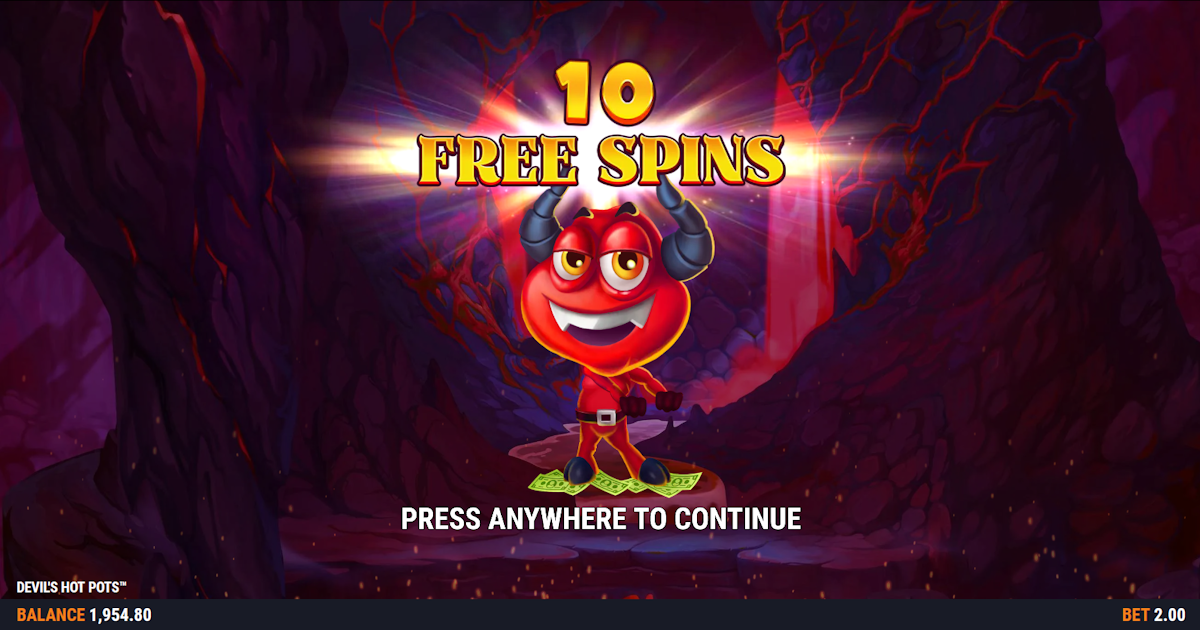 devil's hot pots slot free spins award by foxium