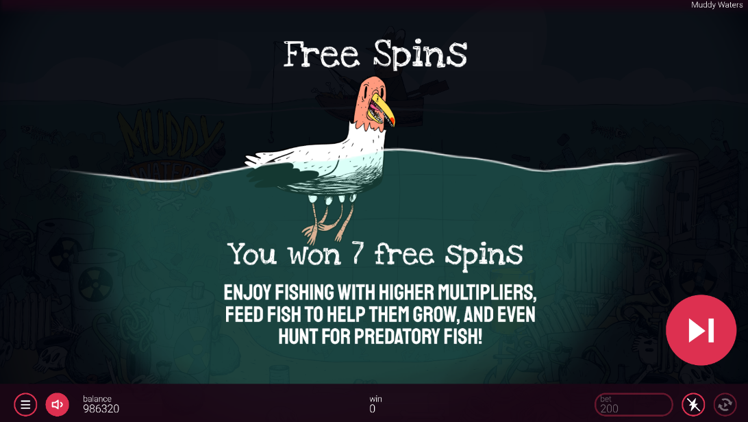 muddy waters slot free spins award by peter and sons