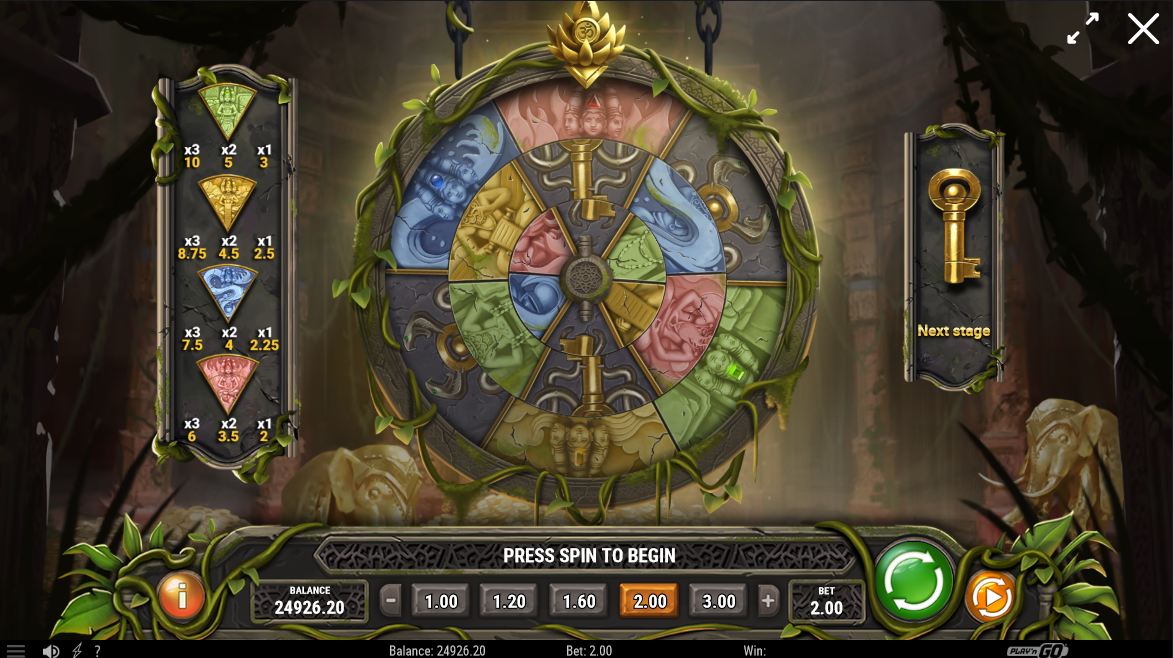 rich wilde and the pearls of vishnu slot bonus feature by play'n go