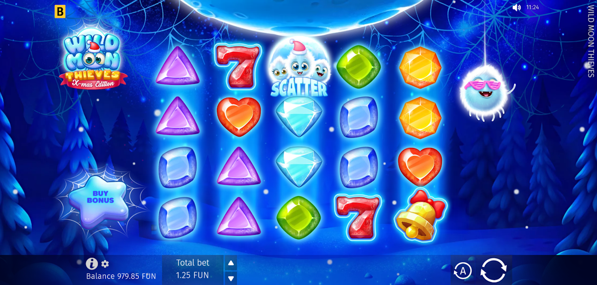 wild moon thieves xmas edition slot base game by bgaming