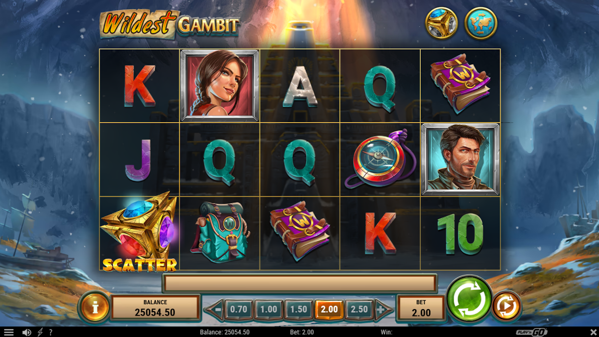 wildest gambit slot base game by play'n go