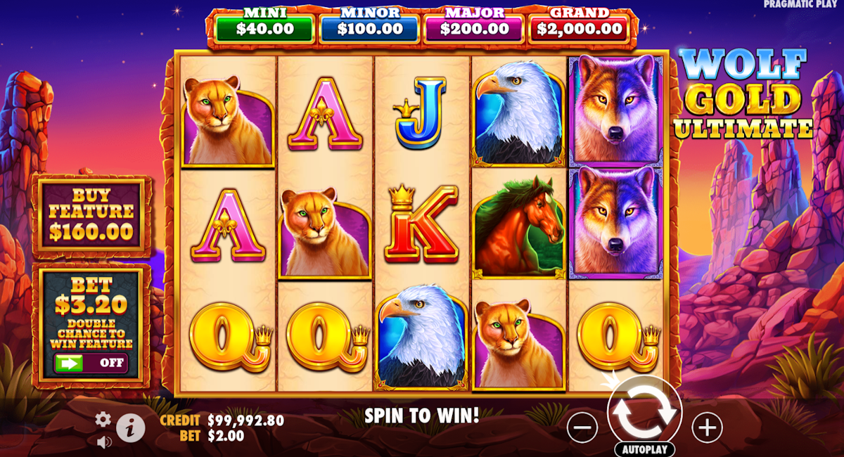 wolf gold ultimate slot base game by pragmatic play