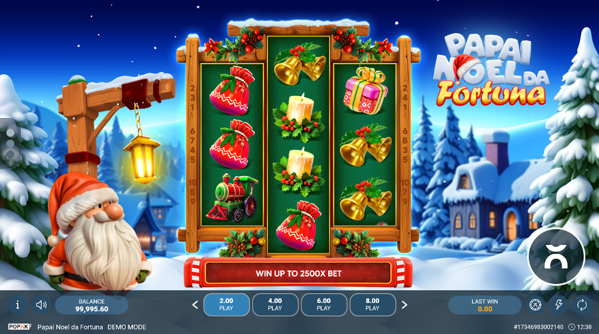 papai noel da fortuna slot base game by popok gaming