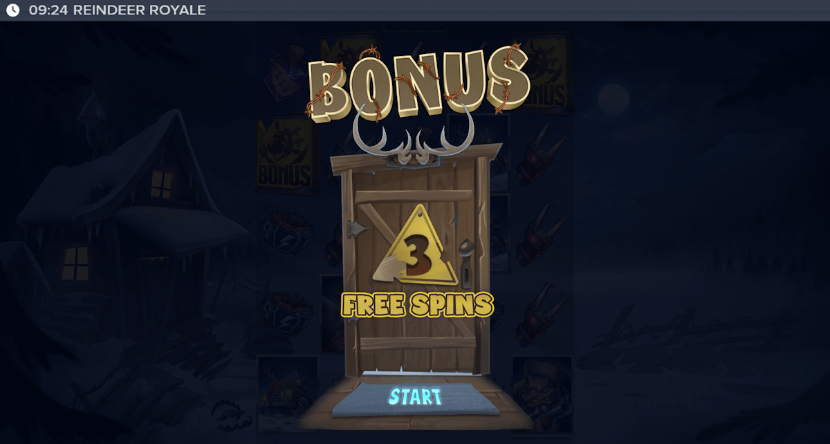 reindeer royale slot free spins award by elk studios