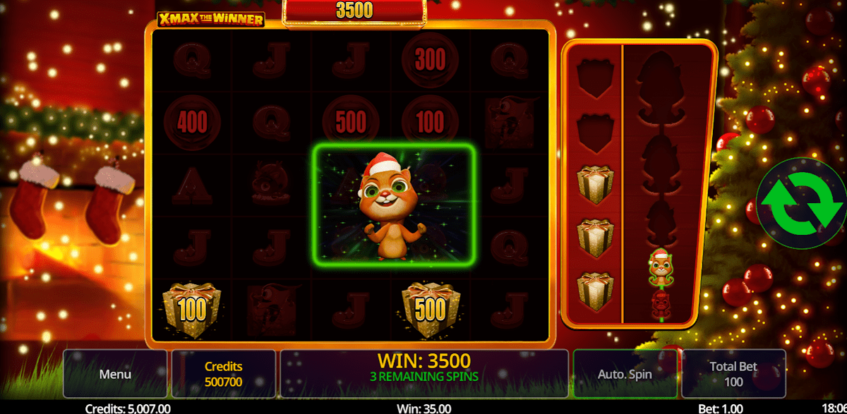 x-max the winner slot free spins award by swintt