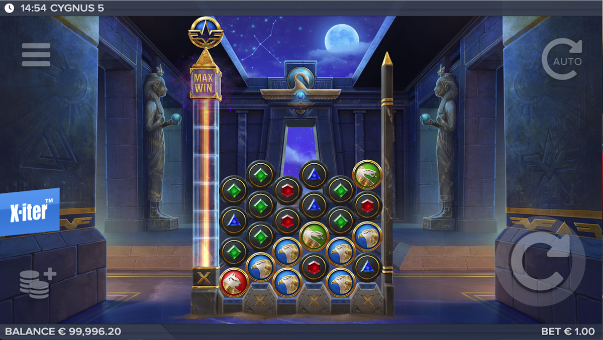 cygnus 5 slot base game by elk studios