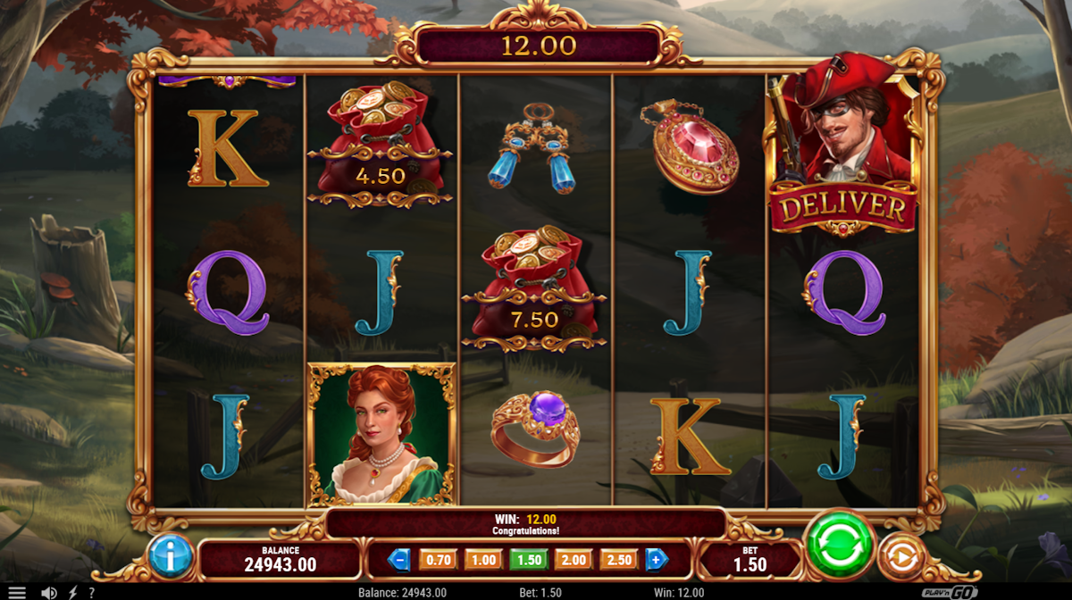 midnight gold slot base game by play'n go