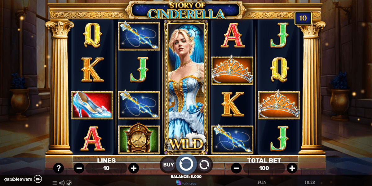 story of cinderella slot base game by spinomenal