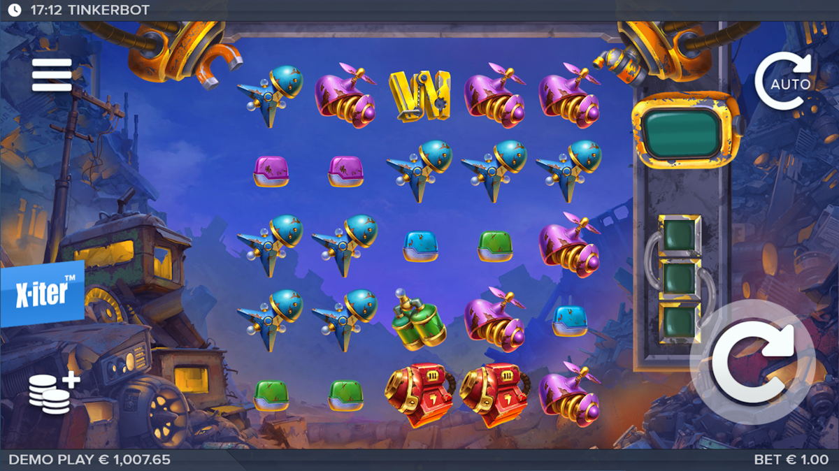 tinkerbot slot base game by elk studios