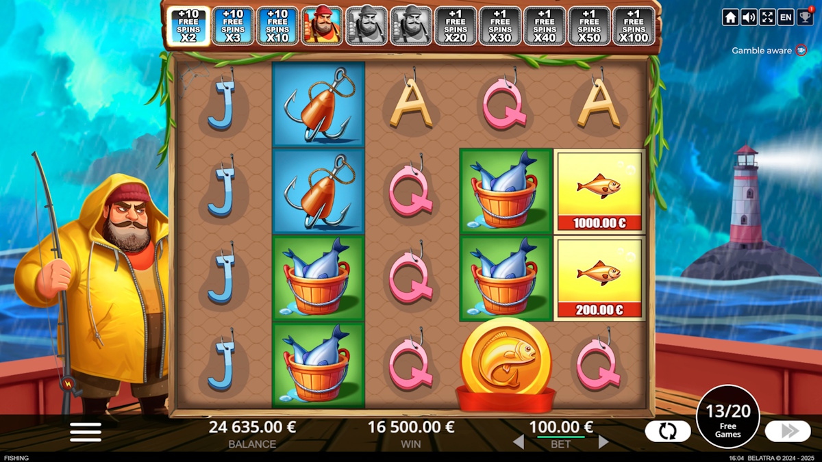blast the bass slot free spins feature belatra games