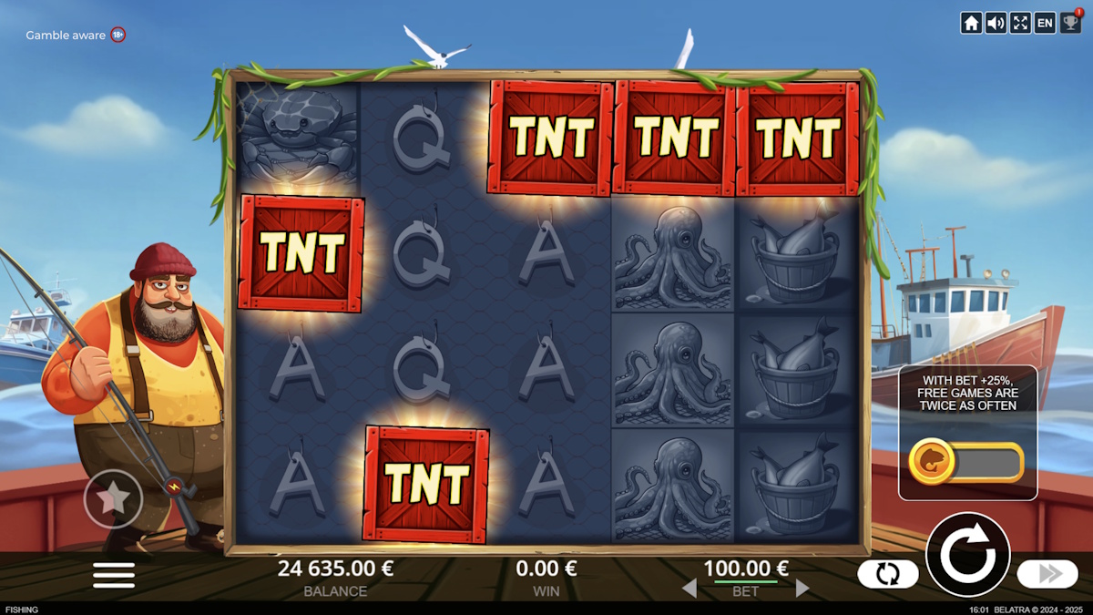 blast the bass slot free spins trigger belatra games