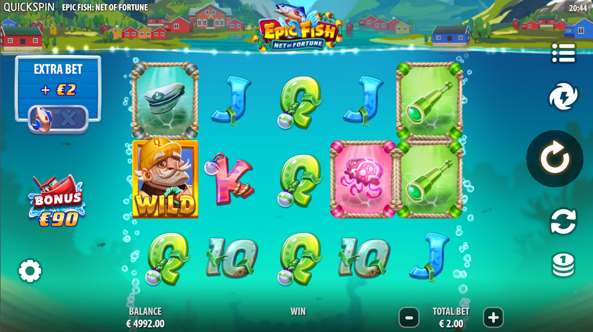 epic fish net a fortune slot base game by quickspin