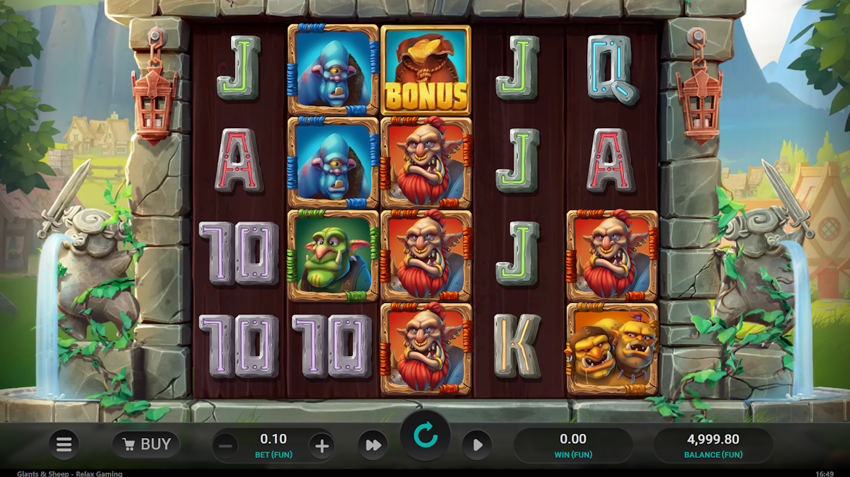 giants and sheep slot base game by relax gaming