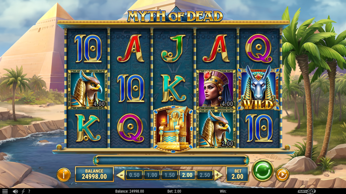 myth of dead slot base game by play'n go