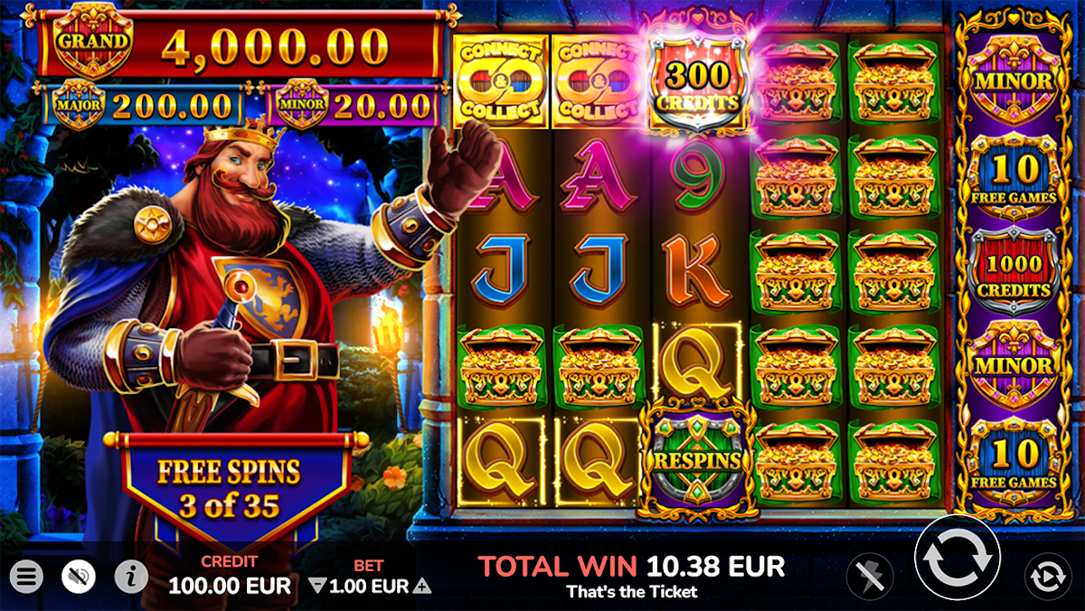 7 Shields of Fortune slot with Connect and Collect feature in action
