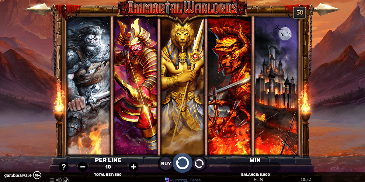 Base game of Immortal Warlords by Spinomel