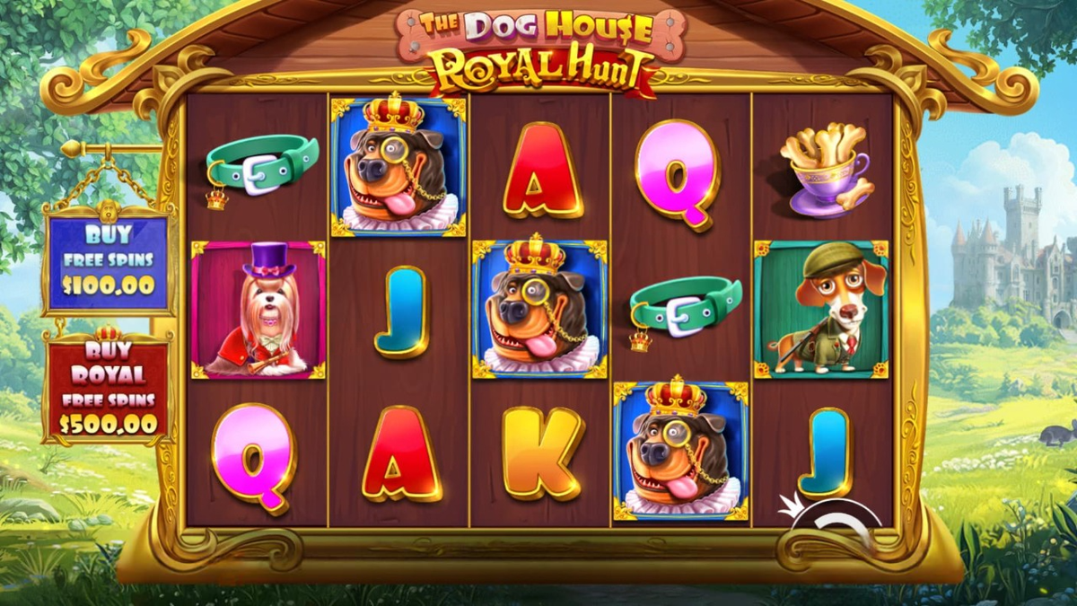Base game of TheDog House Royal Hunt Pragmatic Play