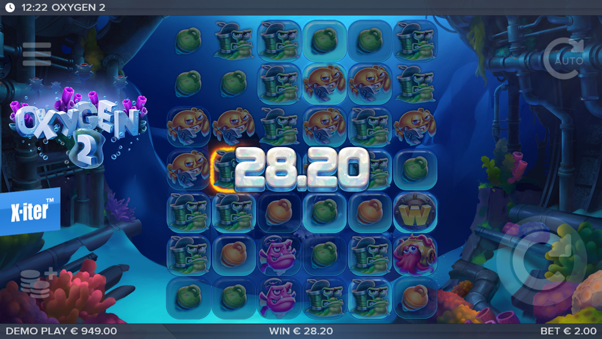 oxygen 2 slot win screen by elk studios