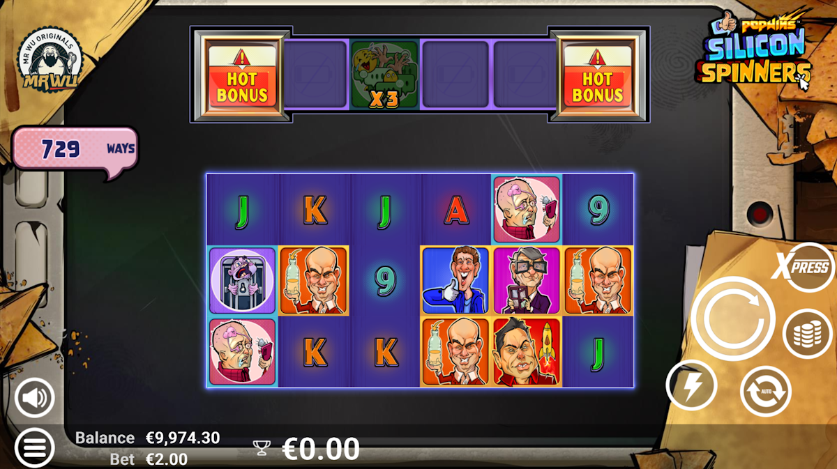 silicon spinners slot base game by avatarux