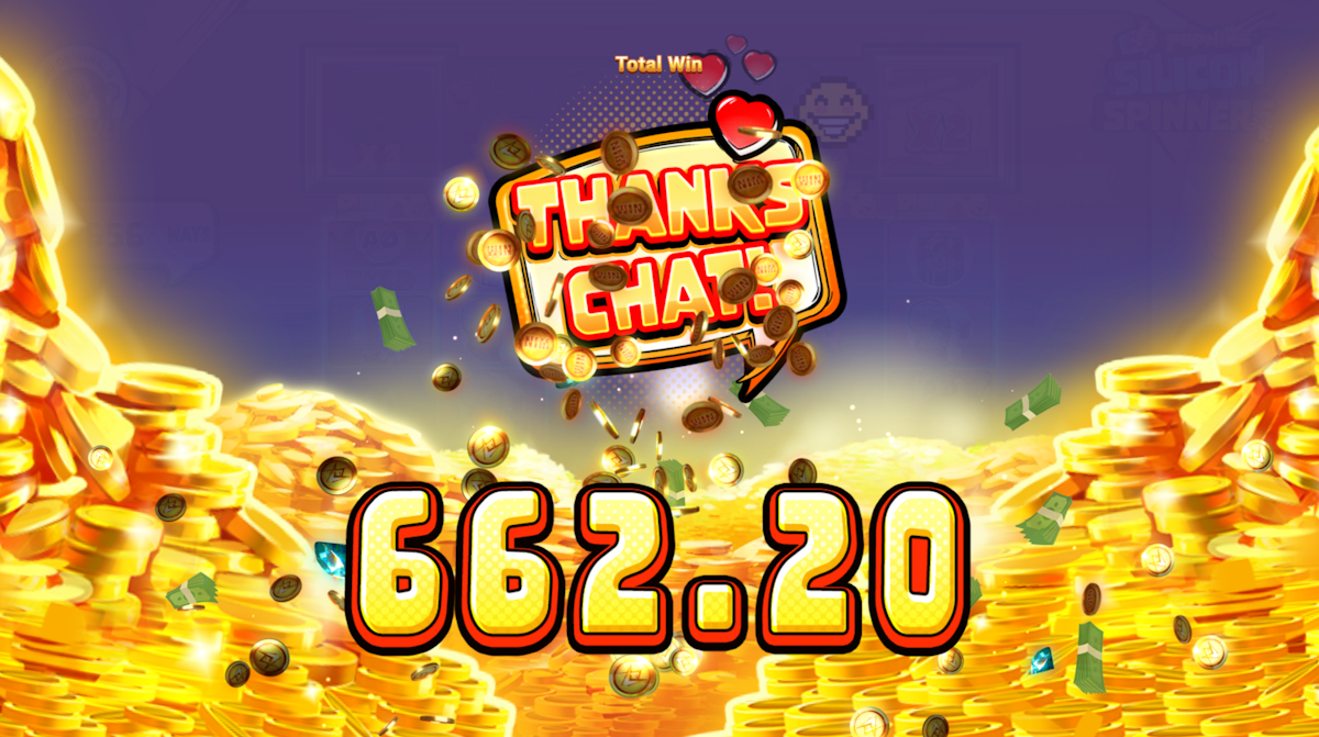 silicon spinners slot big win screen by avatarux