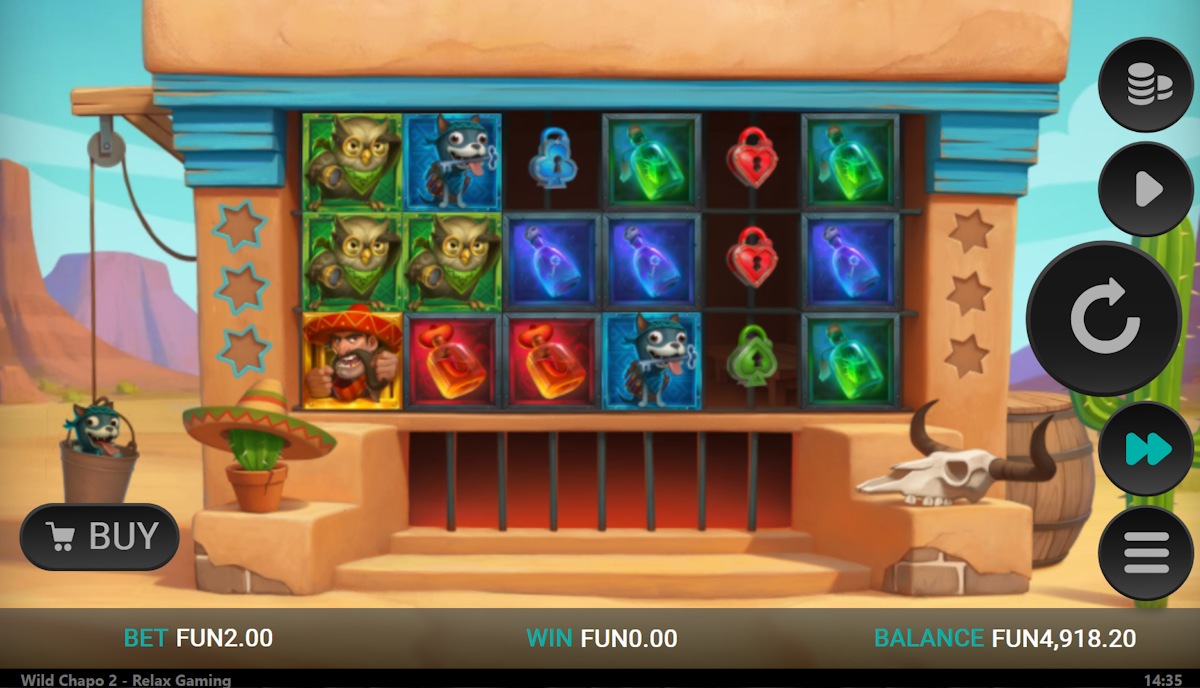 wild chapo 2 dream drop slot base game by relax gaming