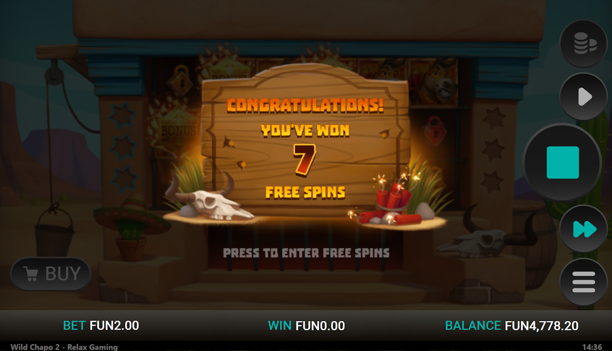 wild chapo 2 dream drop slot free spins award by relax gaming