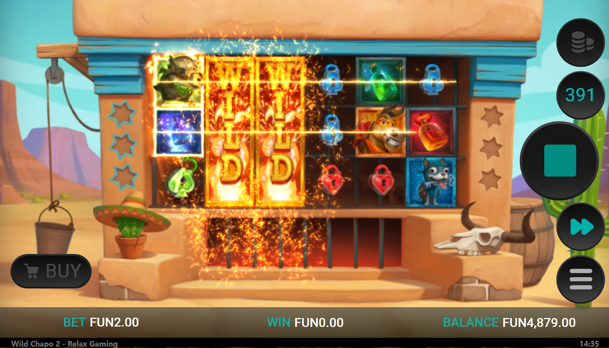 wild chapo 2 dream drop slot respins feature by relax gaming