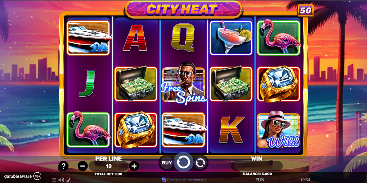 Base game of City Heat by Spinomenal
