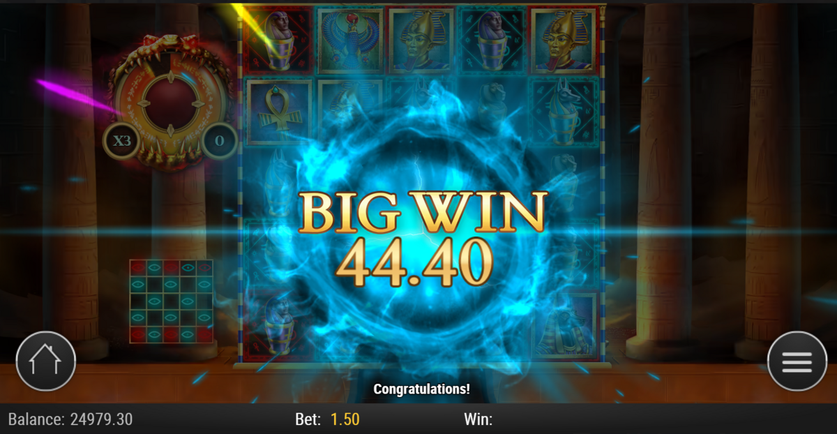 a big win in Rich Wilde and the Tome of Dead by Play'n GO