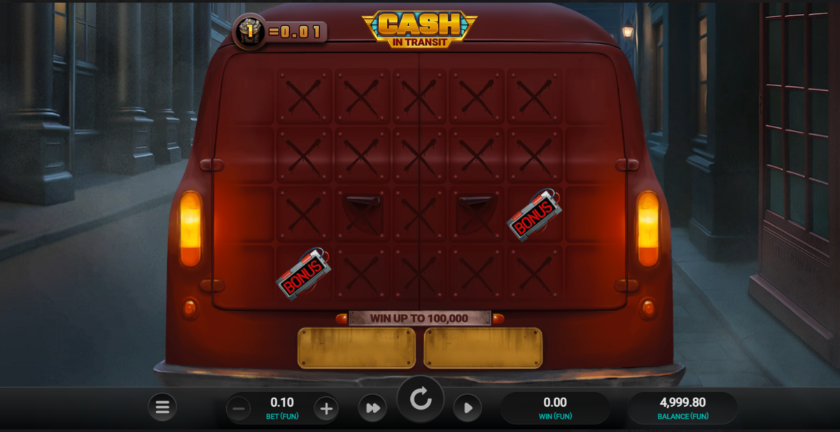 Base game of Cash in Transit by Relax Gaming