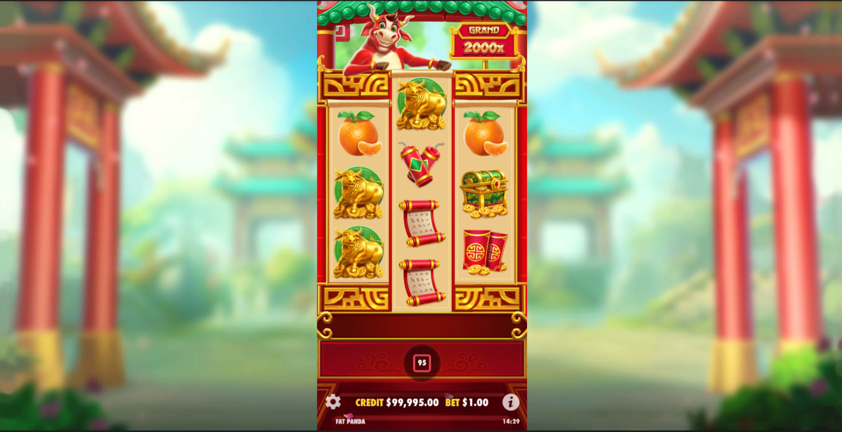 base game of lucky ox by pragmatic play